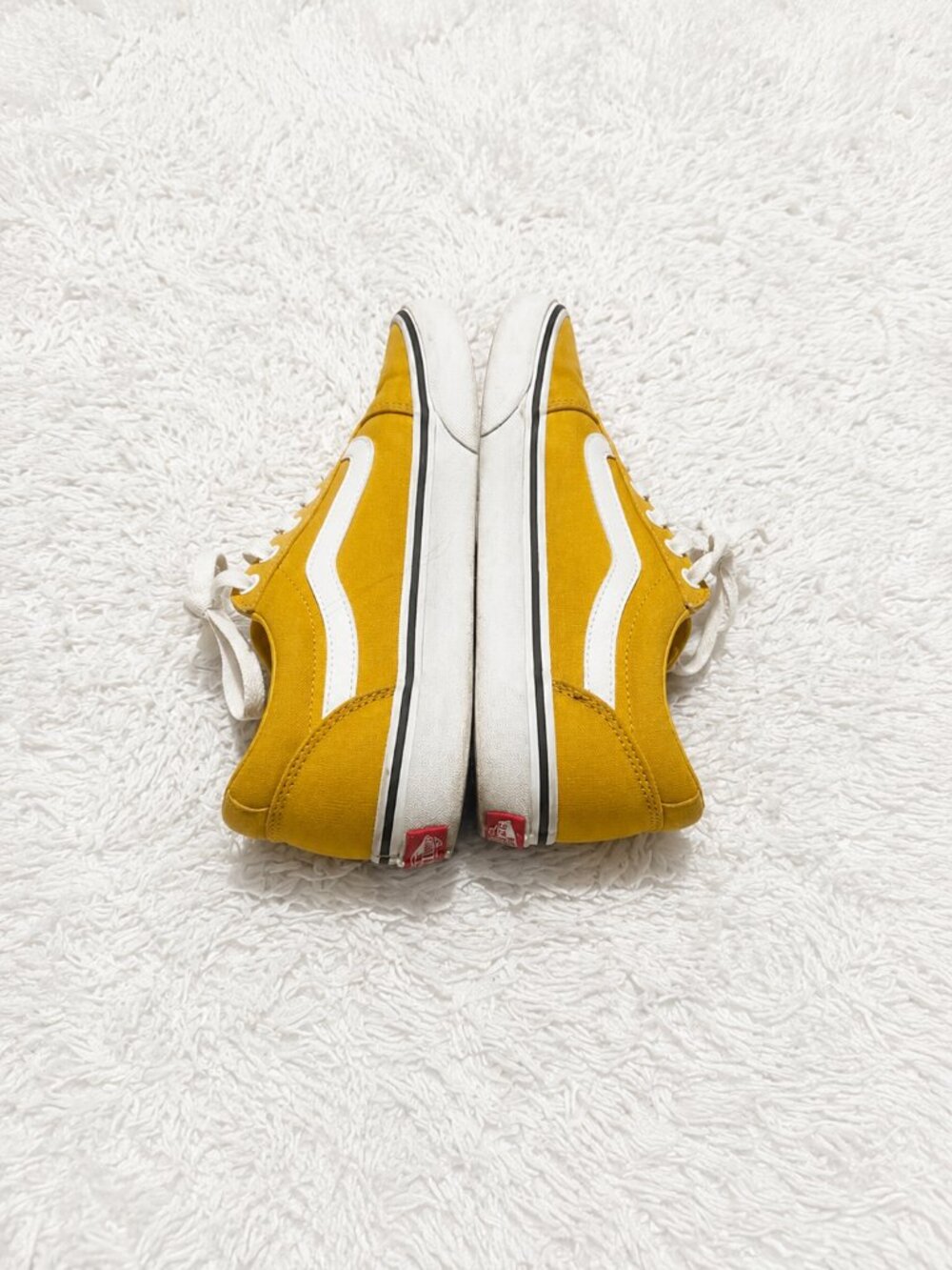 Vans Old Skool Sunflower Yellow Canvas Sneakers | Men's 7.5 / Women's 9 | Classi - Picture 2 of 4